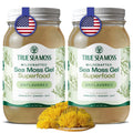 TrueSeaMoss Sea Moss Gel – Made in USA – Wildcrafted Seamoss, Dried Seaweed & Sea Vegetables – Original, Pack of 2 (Labels May Vary)