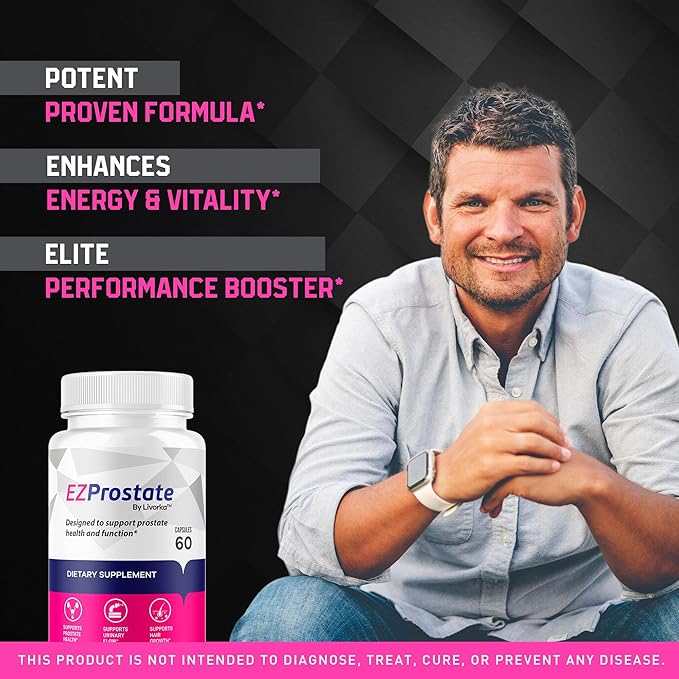 (5 Pack) EZ Prostate Supplement, EZ Prostate Capsules, EZ Prostate Pills, EZ Prostate, EZ Prostate Pills for Men, EZprostate Supplement for Men, EZ Prostate Advanced Formula, 300 Capsules for 5 Months