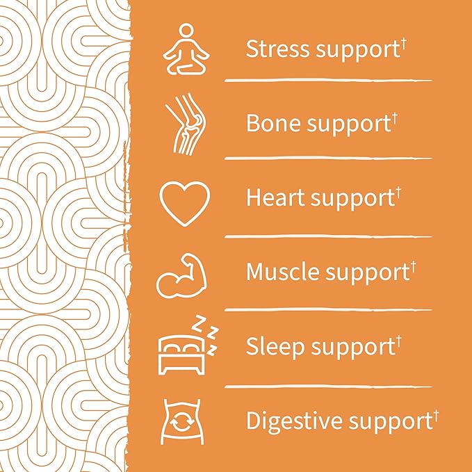 Garden of Life Magnesium Citrate Supplement Gummies with Prebiotics & Probiotics for Stress, Sleep & Recovery - Vegan, Gluten Free, Kosher, Non-GMO, No Added Sugars, Peach Flavor, 60 Count