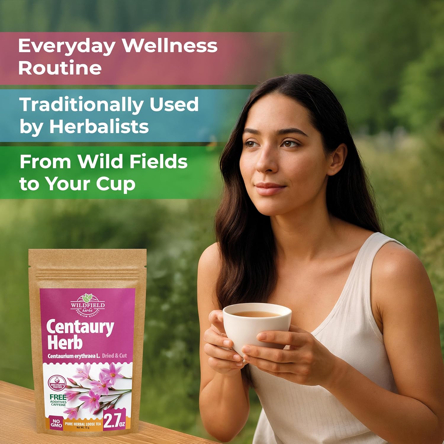 3 oz. Dried Centaury Herb Tea (Centaurium Erythraea L.) - 75g Centaurium Erythraea Herbal Tea Centauria Común