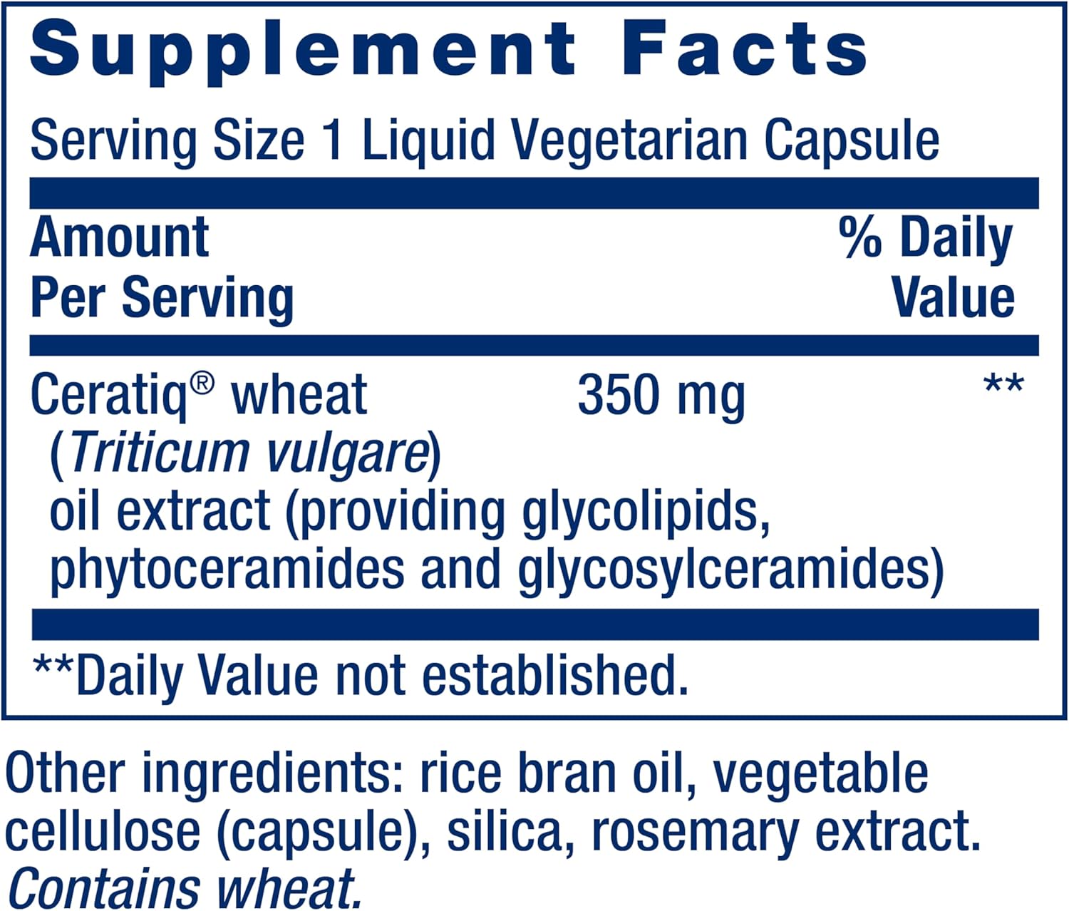 Life Extension Skin Restoring Ceramides* – Wheat Oil Extract – Hydrates & Smooths The Appearance of Fine Lines & Wrinkles – Gluten-Free, Non-GMO, 1-Daily, Vegetarian – 30 Liquid Capsules