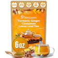 TOG999, Premium 6oz/100 cups Ginger Turmeric Cinnamon Loose Leaf Herbal Tea. Improve Digestion, Support Brain, Weight, Skin and Sleep. Premium Quality Spiced Blend. No Sugar, No Caffeine, No Gluten, Vegan.