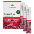 Arbonne Ginseng Energy Supplements - PomegranateFlavor Fizz Sticks, Energy Boost with Caffeine Powder from Guarana and Green Tea, Delicious Alternative to Caffeine Pills