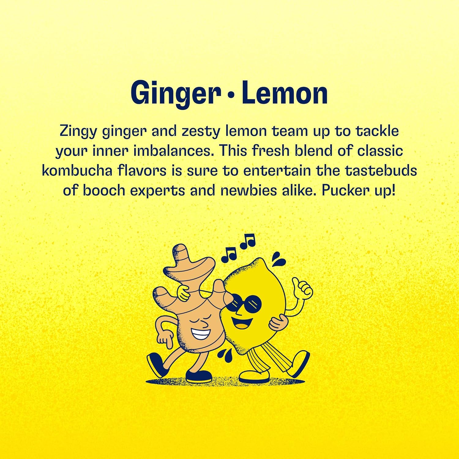 Health-Ade Ginger-Lemon Kombucha, Organic Drink, 12-Pack (11.5 Fl Oz Cans) - Fermented Tea with Probiotics, Detoxifying Acids, Supports Gut Health - Non-GMO, Vegan, Gluten-Free