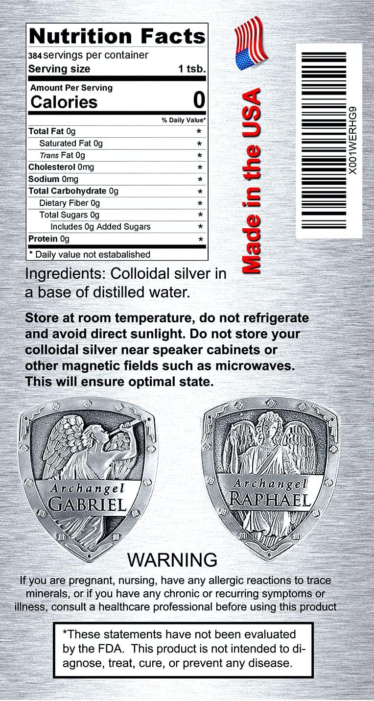 Colloidal Silver Immune Support 10 PPM Nano Liquid (64 fl oz)
