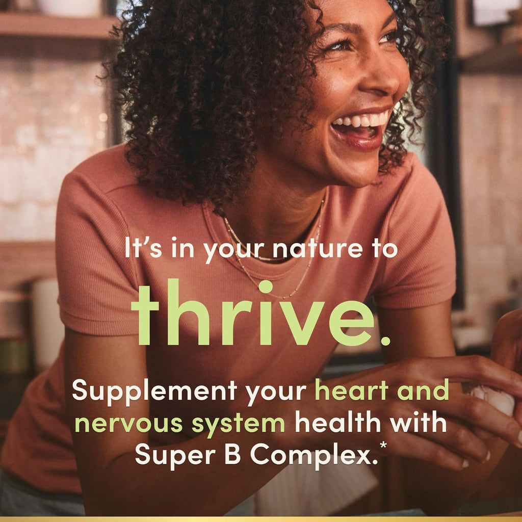 Nature's Bounty Super B Complex Vitamins with Vitamin C & Folic Acid, Vitamins for Immune & Cellular Energy Support, 150 Tablets
