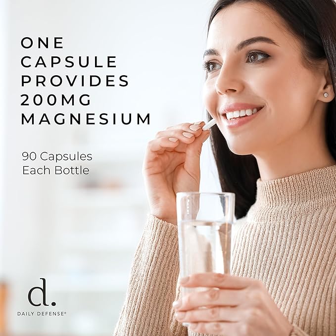 Magnesium Glycinate 200mg – Chelated Magnesium Bisglycinate for Muscle Relaxation, Restful Sleep, Heart Health & Metabolism Support – 90 Capsules, Made in USA