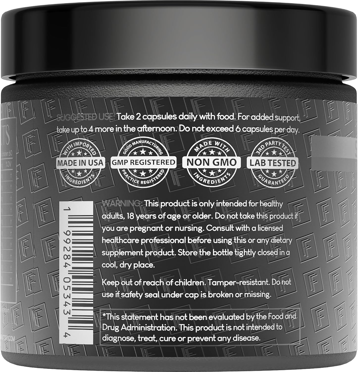 Self Obsessed MAXXED: 10-in-1 Men's Vitality Formula with Shilajit, Tongkat, Ashwagandha, Maca, Fadogia, Fenugreek, Pine Pollen, Zinc, Boron & AstraGin® - 120 Capsules – 2-Month Supply (1 Pack)