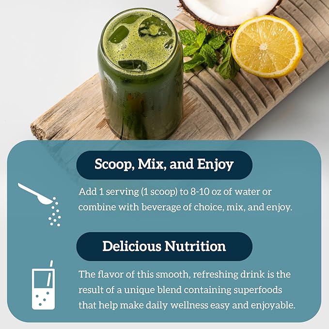 Organifi Green Juice - Powder Supplement with Organic Spirulina, Ashwagandha, and Chlorella - Helps Achieve Fitness Goals and Reduce Cortisol Levels - 3 Pack