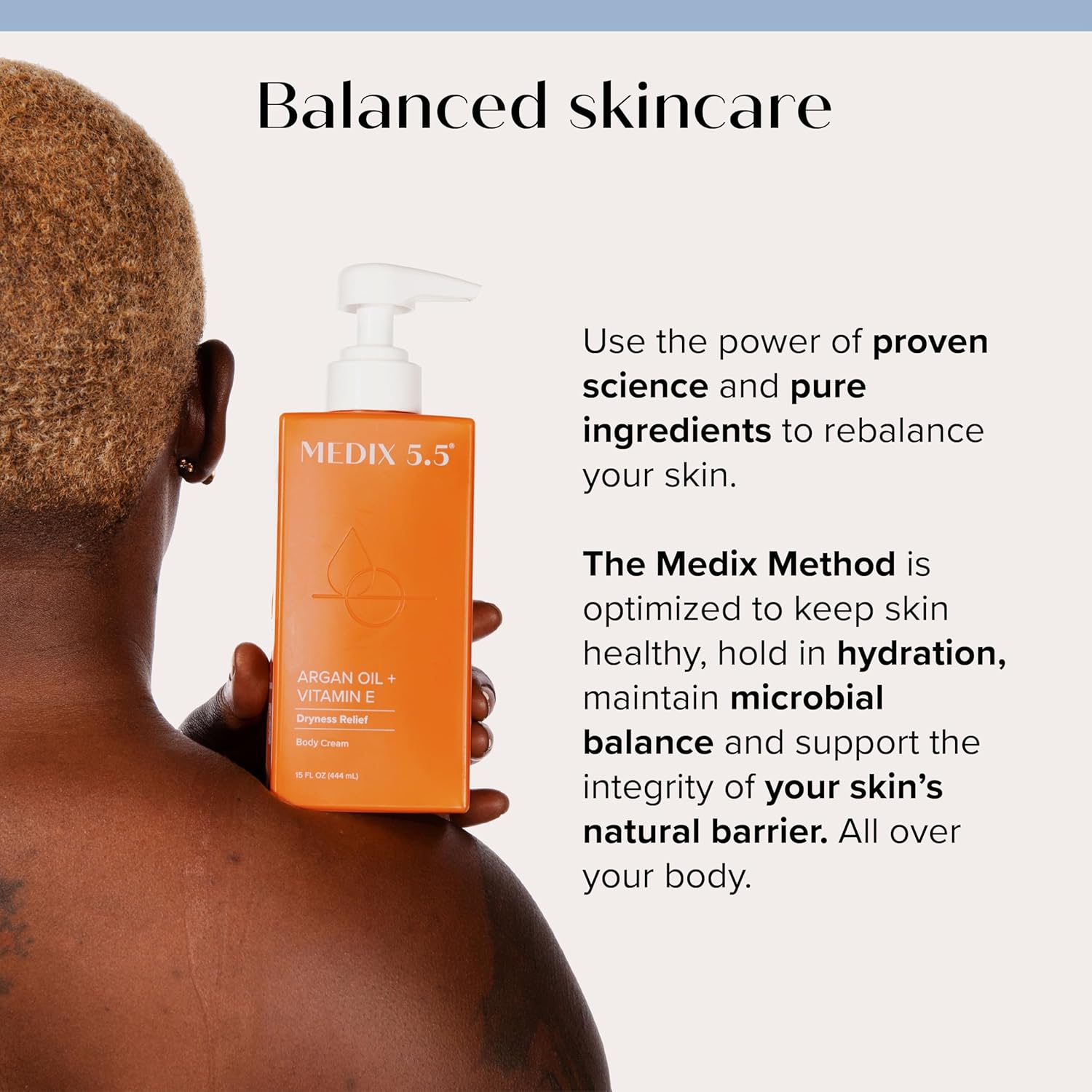 Medix 5.5 Argan Oil Cream W/Vitamin E Anti Aging Skin Care Moisturizer Body Cream | Firming Body Lotion Reduces Look Of Wrinkles, Cellulite, Crepey, & Uneven Skin Tone For Women & Men, 15 Fl Oz