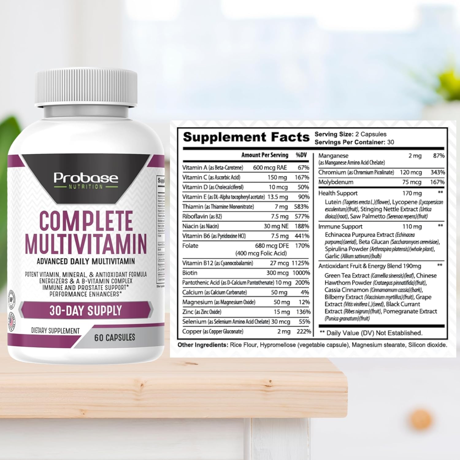 Complete Multivitamin 60 Capsules 30-Day Supply