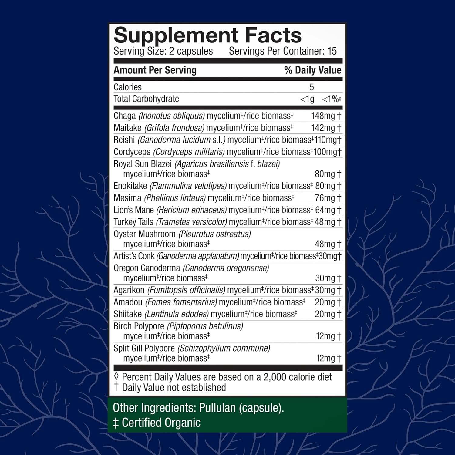 Host Defense MyCommunity Capsules - 17 Species Blend Mushroom Supplement for Immune Support - Herbal Aid with Lion's Mane, Reishi, Chaga, Cordyceps, Turkey Tail & More - 30 Capsules (15 Servings)*