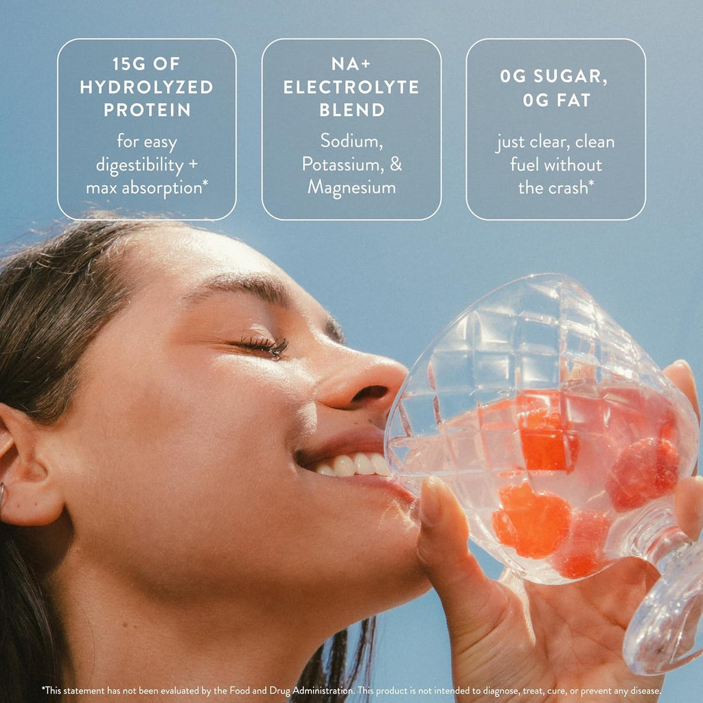 Arrae Clear Protein – Natural Protein Supplement, Smooth Texture, Easy to Mix, 20 Servings, Clean Formula with Electrolytes