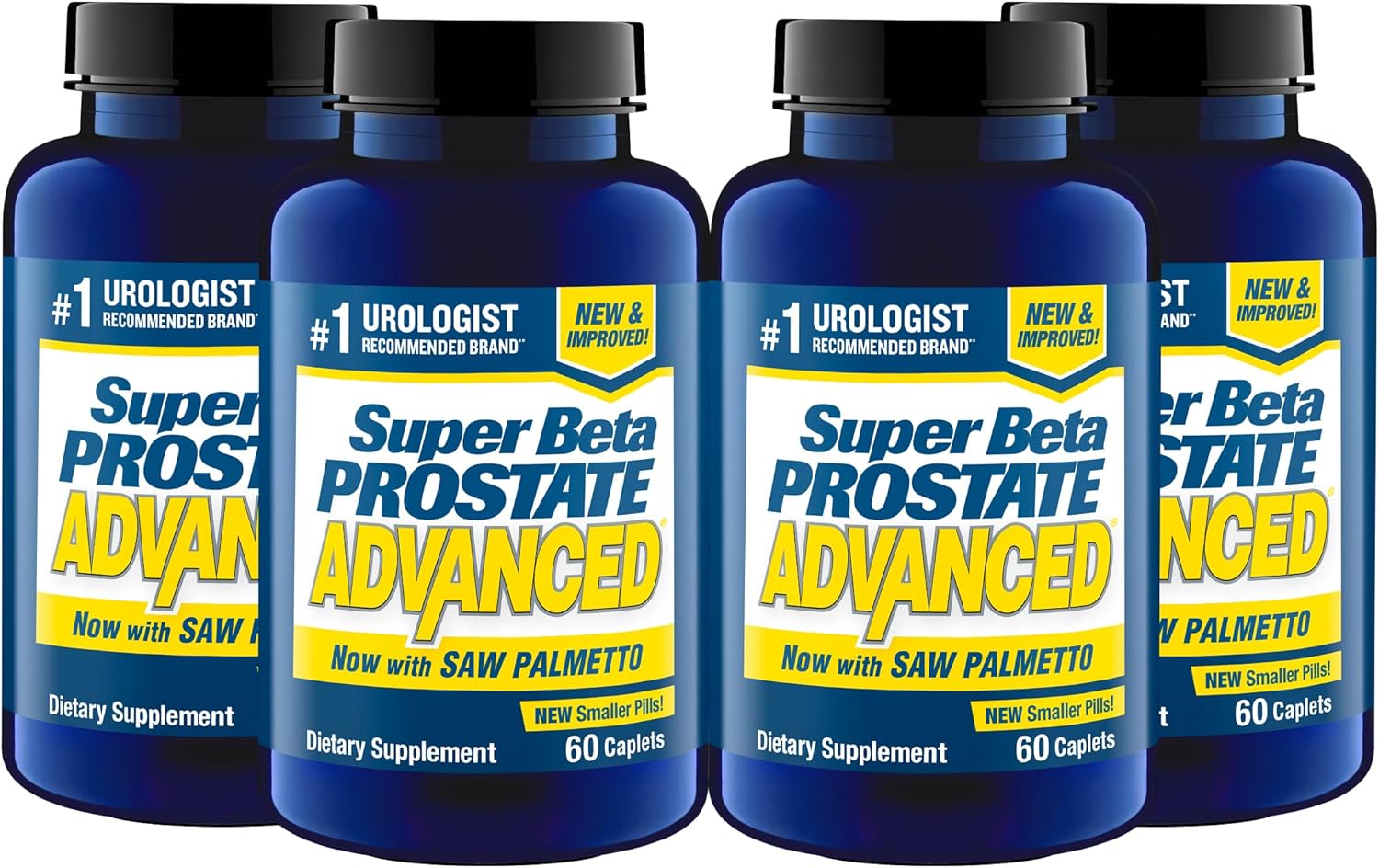 Advanced with Saw Palmetto - Prostate Health Supplements for Men, Bladder & Urinary Support with Beta-sitosterol, Reishi, Saw Palmetto, Vitamin D, Zinc Oxide, Selenium - 240 Count