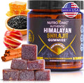 NutroTonic® Organic SHILAJIT Gummies | Apple Cinnamon Flavor | No Added Sugar, Sweetened by Manuka Honey | Clean Formula | Natual Source of Urolithin | Heart, Brain, Cellular Health | 30 Gummies