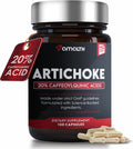 Amalth Artichoke Leaf Extract 120 Veg Capsules -20% Caffeoylquinic Acid Standardized Extract - Supports Liver & Digestion Non-GMO Gluten Free