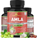 Organic Amla Capsules 2250mg & Arjuna, Garlic |Natural Vitamin C Supplements, High Antioxidants, Rejuvenator |Supports Immunity, Energy Booster |Gluten Free Vegan India Amalaki Extract Fruit, 120 Caps