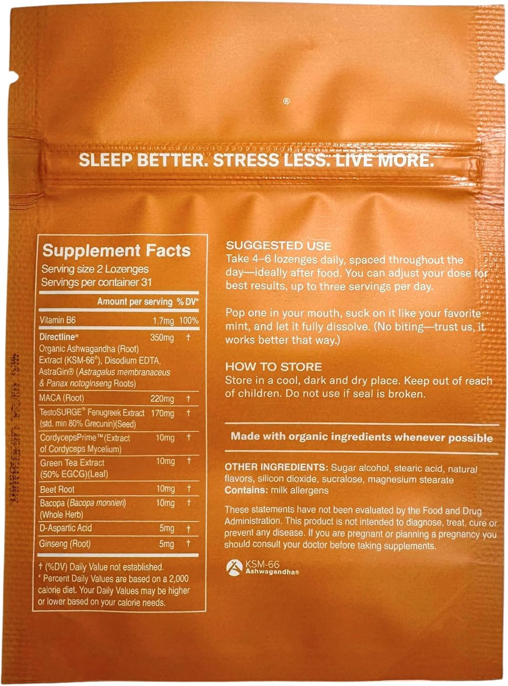 Rebalance Mellomints – Fast-Absorbing Daily Lozenges for Calm & Focus – Helps with Mood, Relaxation & Energy Balance – 62 Count (30 Day Supply)