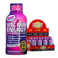 Vitamin Energy Immune+ Extra Strength Energy Shot Grape 8 Pack, 260mg Natural Caffeine, B-Vitamins, Citicoline, Green Tea, Immunity & Focus Support, Zero Sugar, Gluten-Free 1.93 fl oz