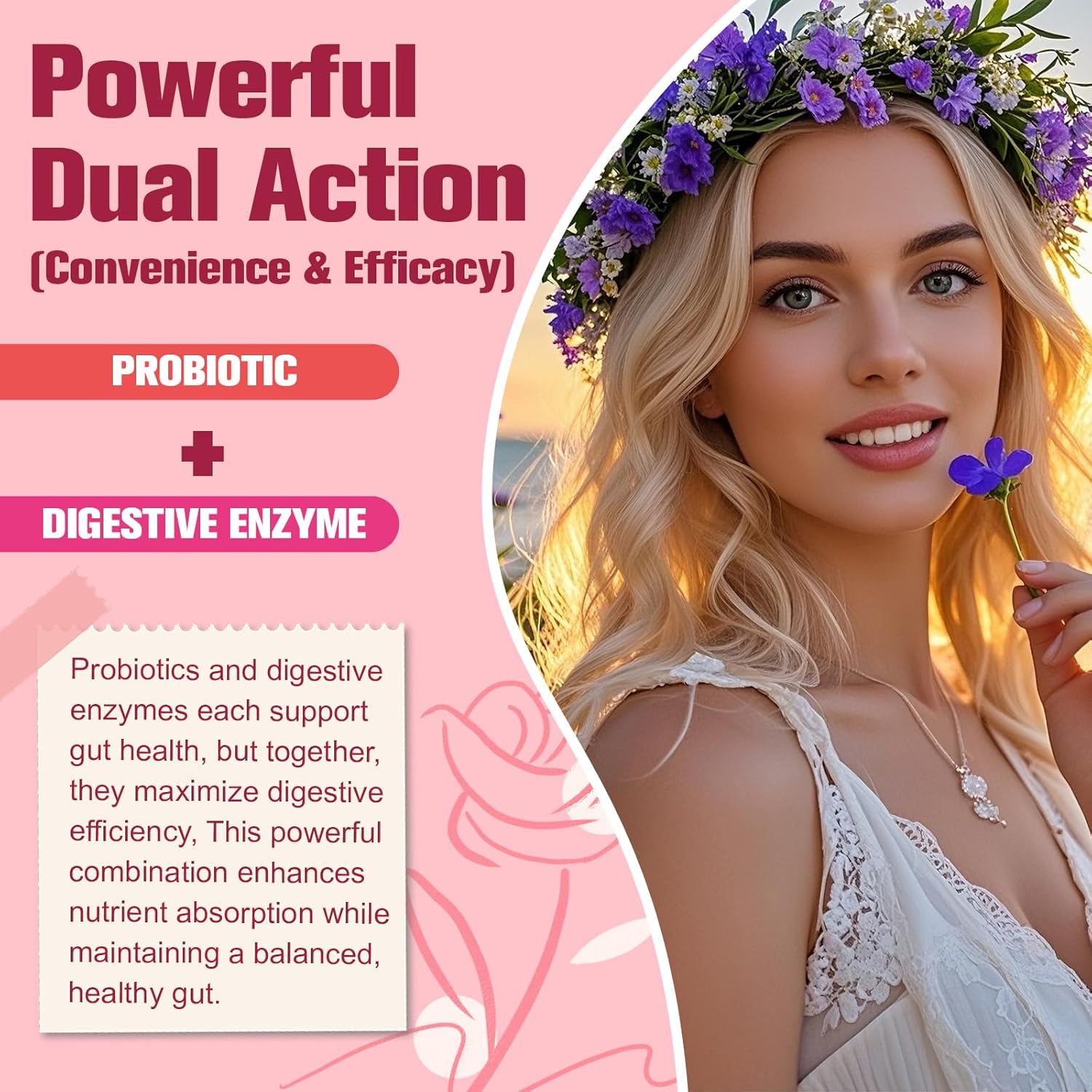 Probiotics for Women, 120 Billion Women Probiotic, Digestive Enzymes & Prebiotics, with Akkermansia, Cranberry, D-Mannose, for Gut, Vaginal, Urinary, Immune, PH Balance, 120 Vegan Capules