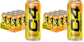 Cellucor C4 Energy Drink x Hawaiian Pineapple Popsicle, Carbonated Sugar Free Pre Workout Performance Drink with no Artificial Colors or Dyes, 16 Oz, Pack of 24