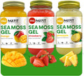 Sea Moss Gel Organic Raw (Bundles) Various Flavors Wildсrafted Gold Sea Moss Gel | 92 Vitamins and Minerals | Pure Raw+Non-GMO | Vegan Superfood (3-Pack, Pineapple, Mango and Strawberry)