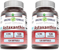 Amazing Formulas Astaxanthin 12mg Softgels Supplement | Non-GMO | Gluten Free (120 Count | 2 Pack)