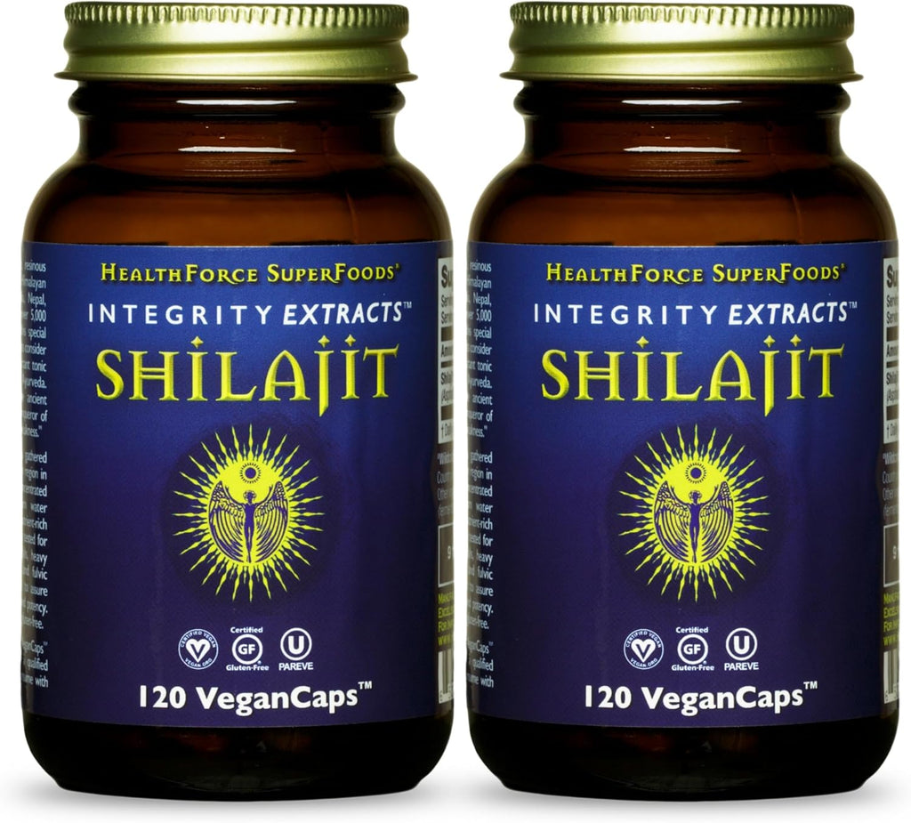 HEALTHFORCE SUPERFOODS Shilajit - 120 VeganCaps - Pack of 2