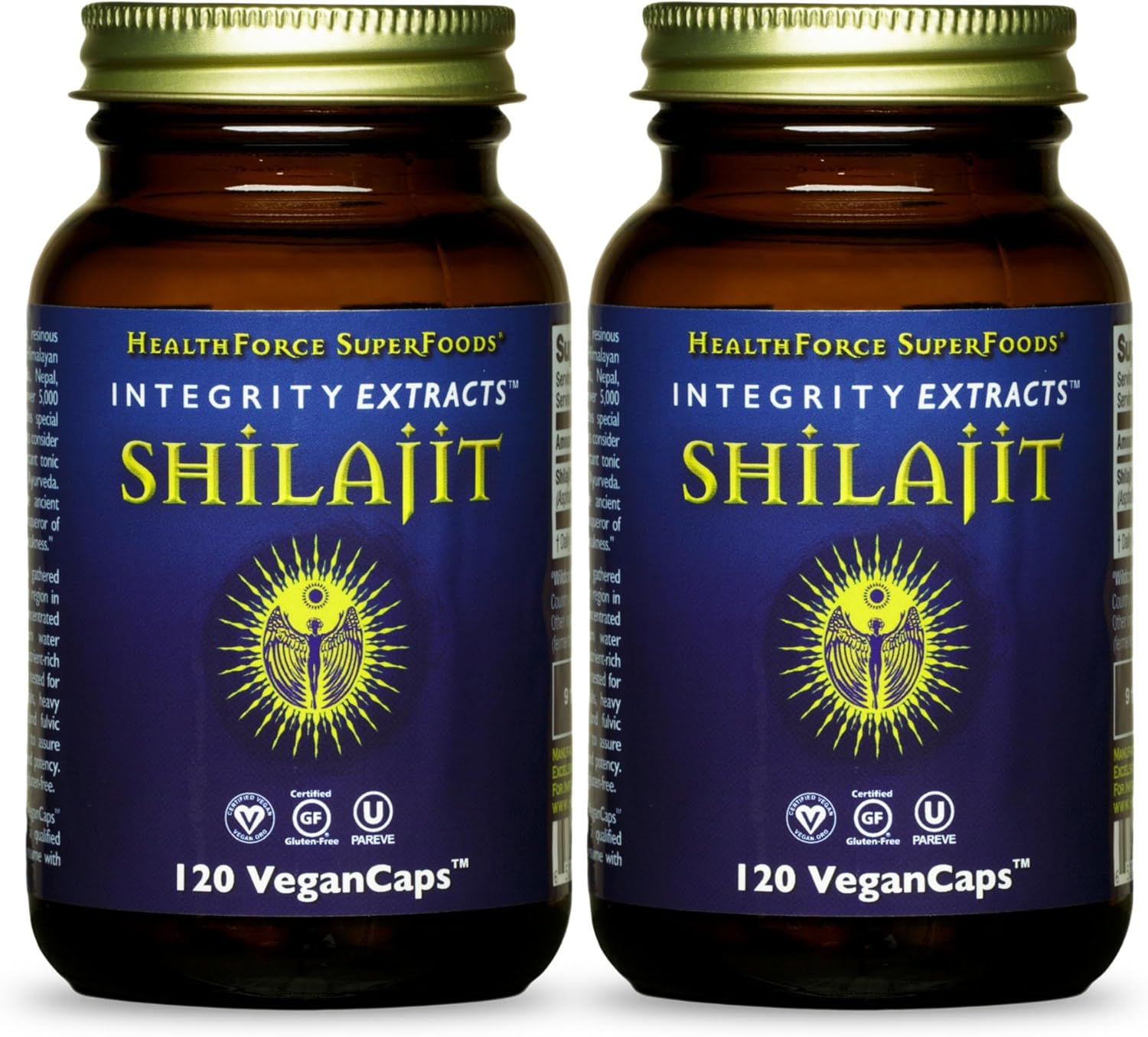 HEALTHFORCE SUPERFOODS Shilajit - 120 VeganCaps - Pack of 2