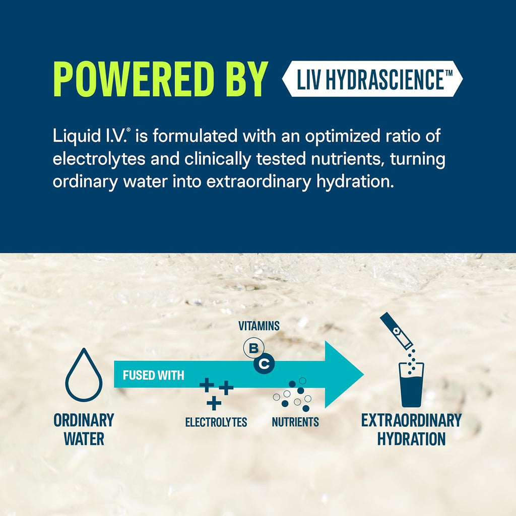Liquid I.V.® Hydration Multiplier - Grapefruit | Electrolyte Powder Drink Mix | 1 Pack (16 Servings)