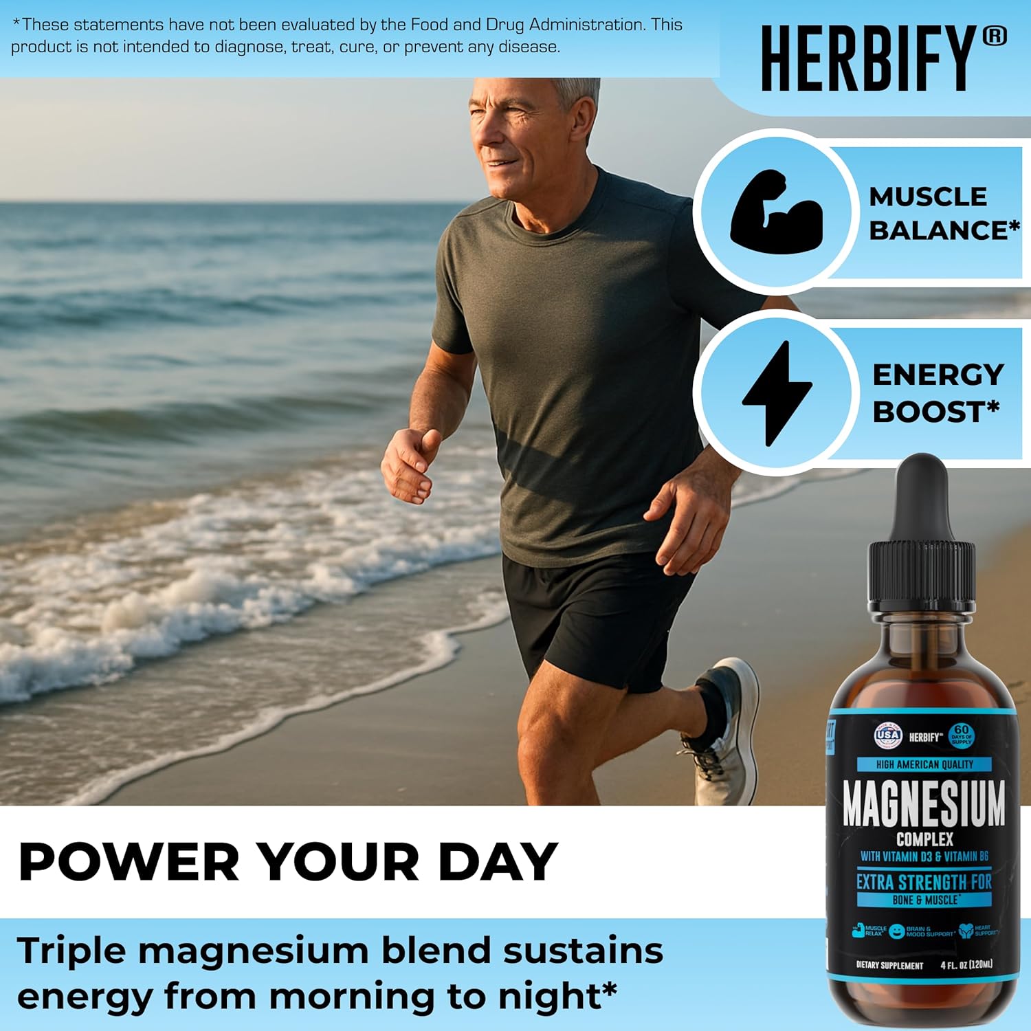 Magnesium Complex Drops - Magnesium Glycinate Liquid Citrate L-Threonate Complex with Vitamin D Vitamin B6 Vitamin C - Potassium supplement for Muscle, Mood, Heart & Nerve Support – Made in USA - 4 Oz