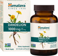 Himalaya Dandelion, Herbal Supplement for Daily Wellness Support, Vegan, Gluten Free, 1,000 mg Dandelion Root, 60 Capsules