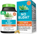 Zenwise Health No Bloat Digestive Enzymes for Gut Health, Gas & Bloating Relief - Multi Enzymes Digestion Supplement with Probiotics, Ginger, Turmeric Dandelion & Lactase - Men & Women - 100 Count