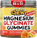 Center-Filled Magnesium Glycinate Gummies 400MG - High Absorption for Kids, Teens & Adults - Supplement for Sleep, Calm & Muscle Relaxation with B6 & D3 - Gluten Free & Vegan Friendly - 120 Count