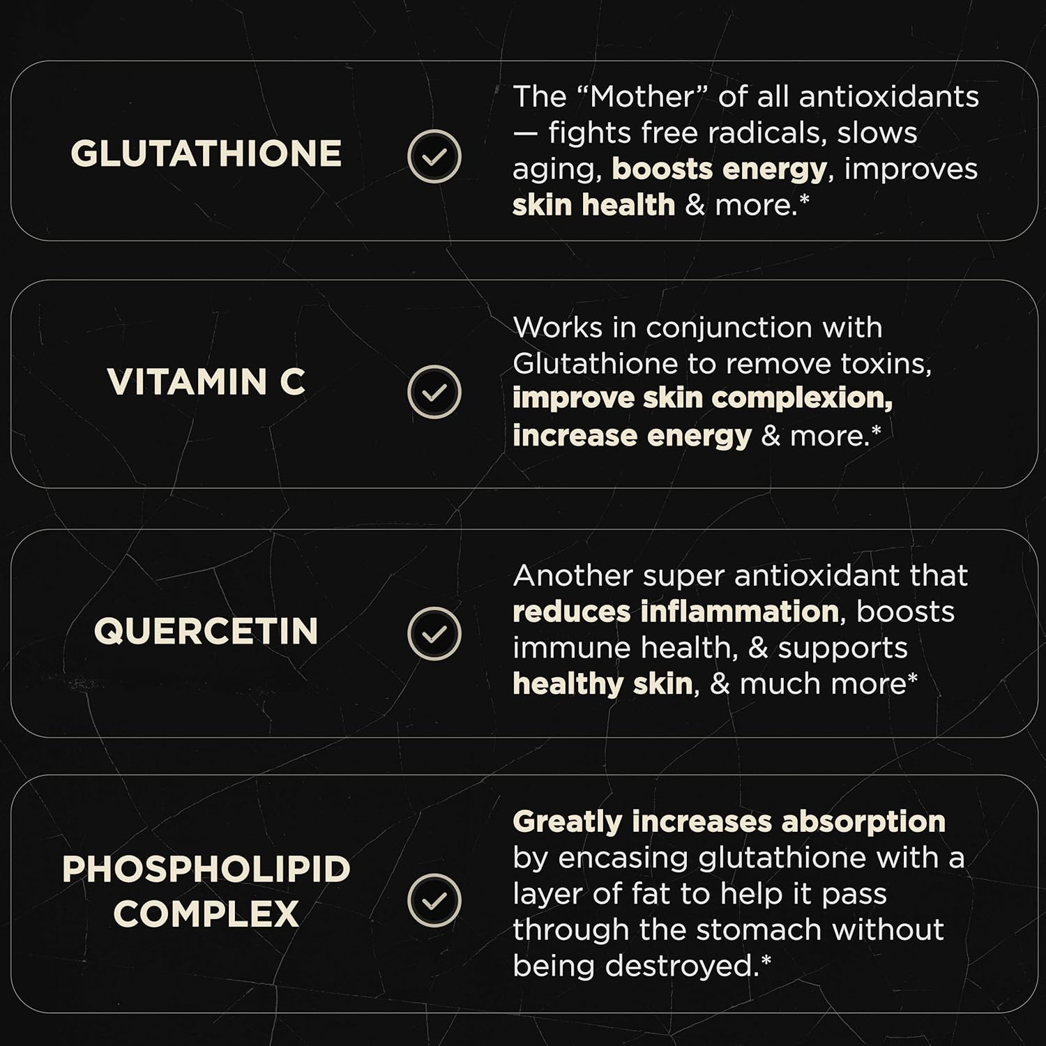 ELMNT 2150mg Super Liposomal Glutathione Supplement w. Vitamin C, Quercetin & Pure L Glutathione 2000mg Triple Action Formula Glutathione Liposomal Supplement w. Phospholipid Layer - 90 Pills, Non-GMO