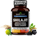 Shilajit Capsules for Men & Women | Pure Himalayan Blend with Ashwagandha | High Potency and Energy Supplement | 2 Months Supply | for Extra Power and Stamina | Combo with Sea Moss