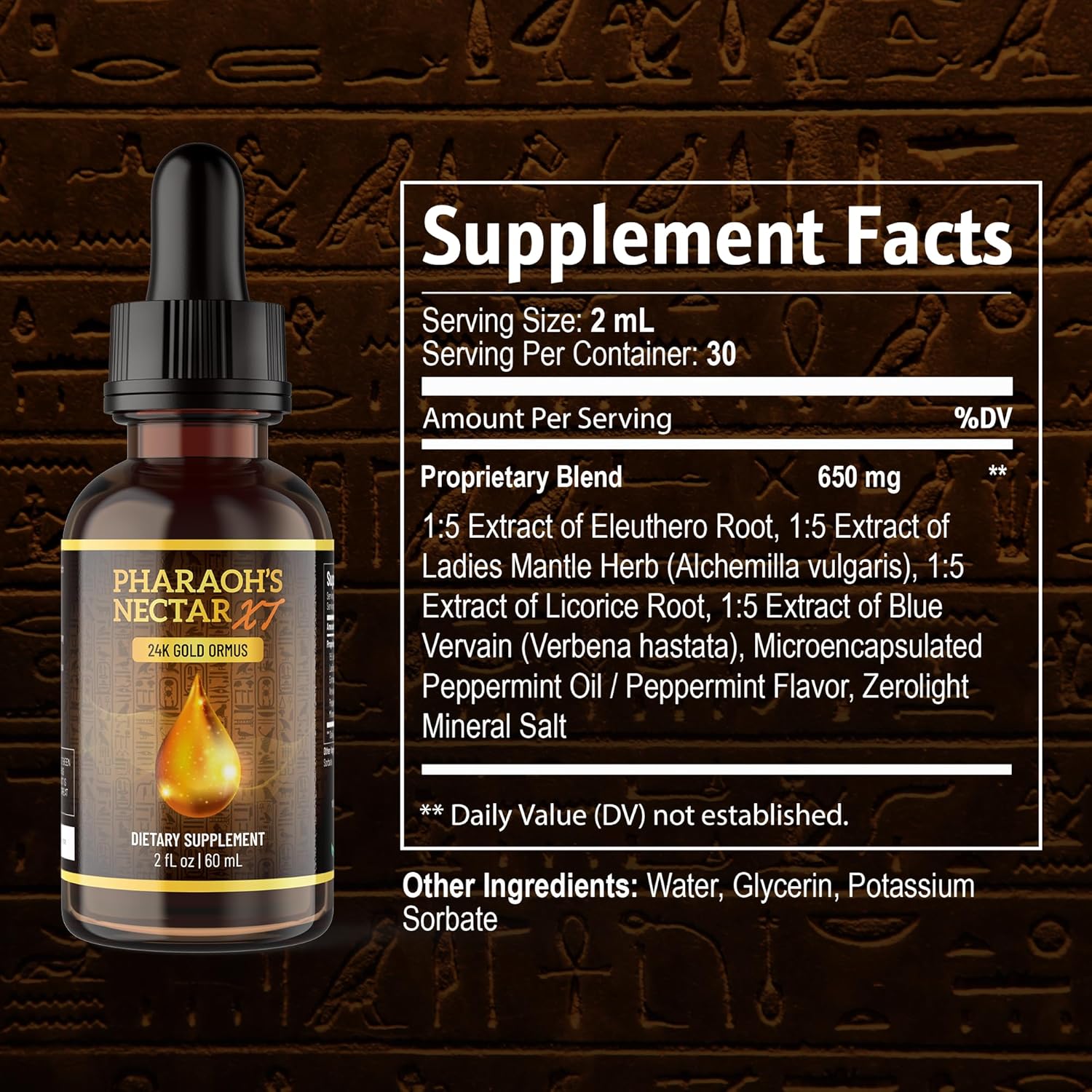 Ultra-Pure, 99.9% Liquid Gold - 24K Monoatomic Gold Ormus - Third Eye Awakening, Pineal Gland Decalcification, Awaken DNA, Unlock Light Speed Manifestation - Pharaoh's Nectar XT, 3 Pack