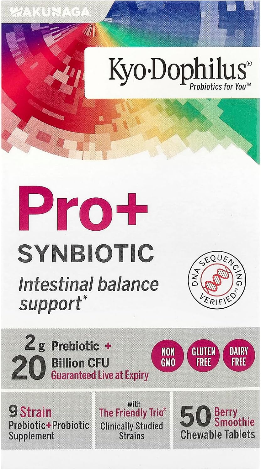 Kyo-Dophilus Pro+ Synbiotic, 50 Chewable Tablets