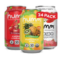 Humm Whole30 Approved Kombucha Seasonal Variety Pack, Strawberry Blossom, Cherry Limeade, Pineapple Kiwi, Organic, Vegan & GMO Free (24 Pack)