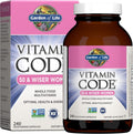 Garden of Life Multivitamin for Women 50 & Over, Vitamin Code Women 50 & Wiser Multi - 240 Capsules with Vitamins A, B, C, D3, E & K, CoQ10, Probiotics & Enzymes