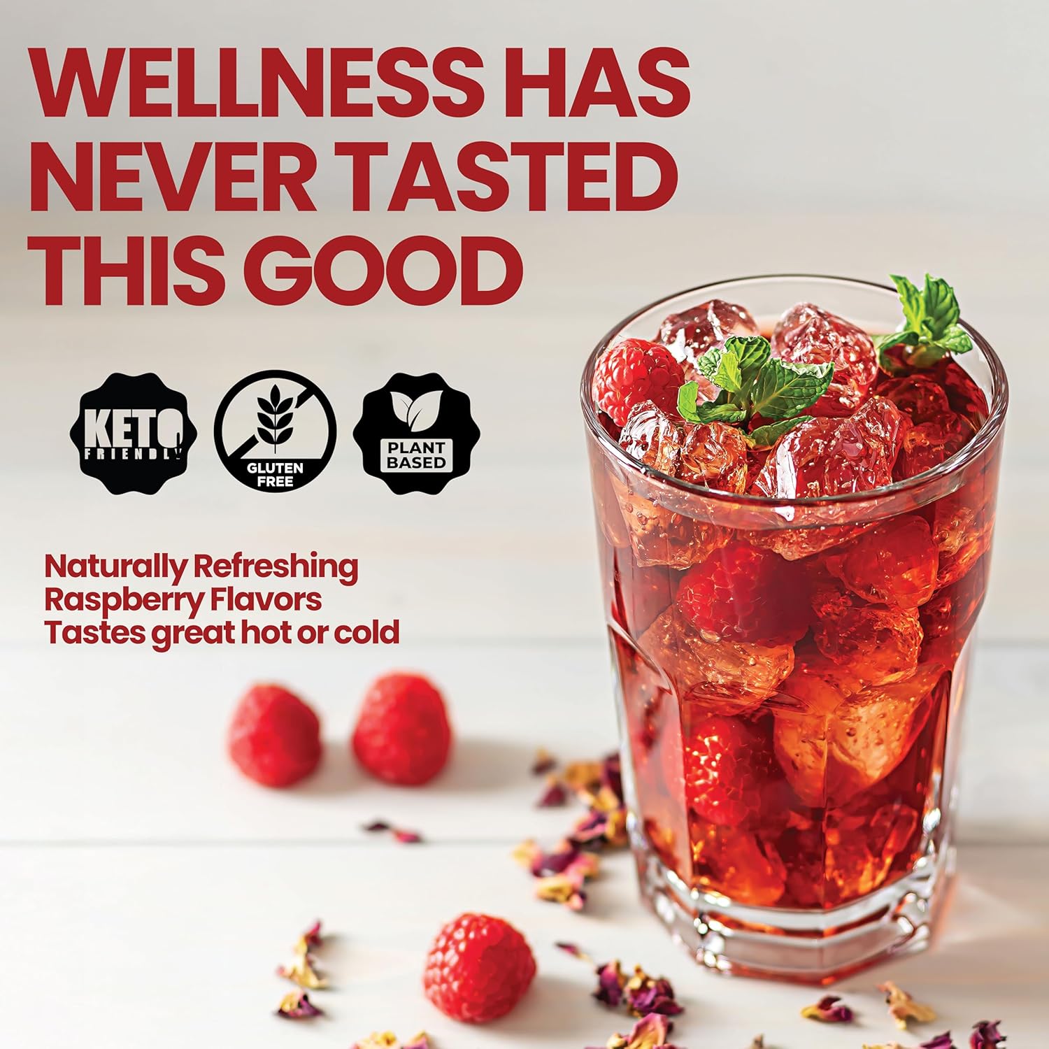 Rapid Fire Slim Tea Bags, Blend of Natural Herbs and Botanicals, Promotes Energy and Digestion, Supports Metabolism, 14 Servings, Raspberry Flavor