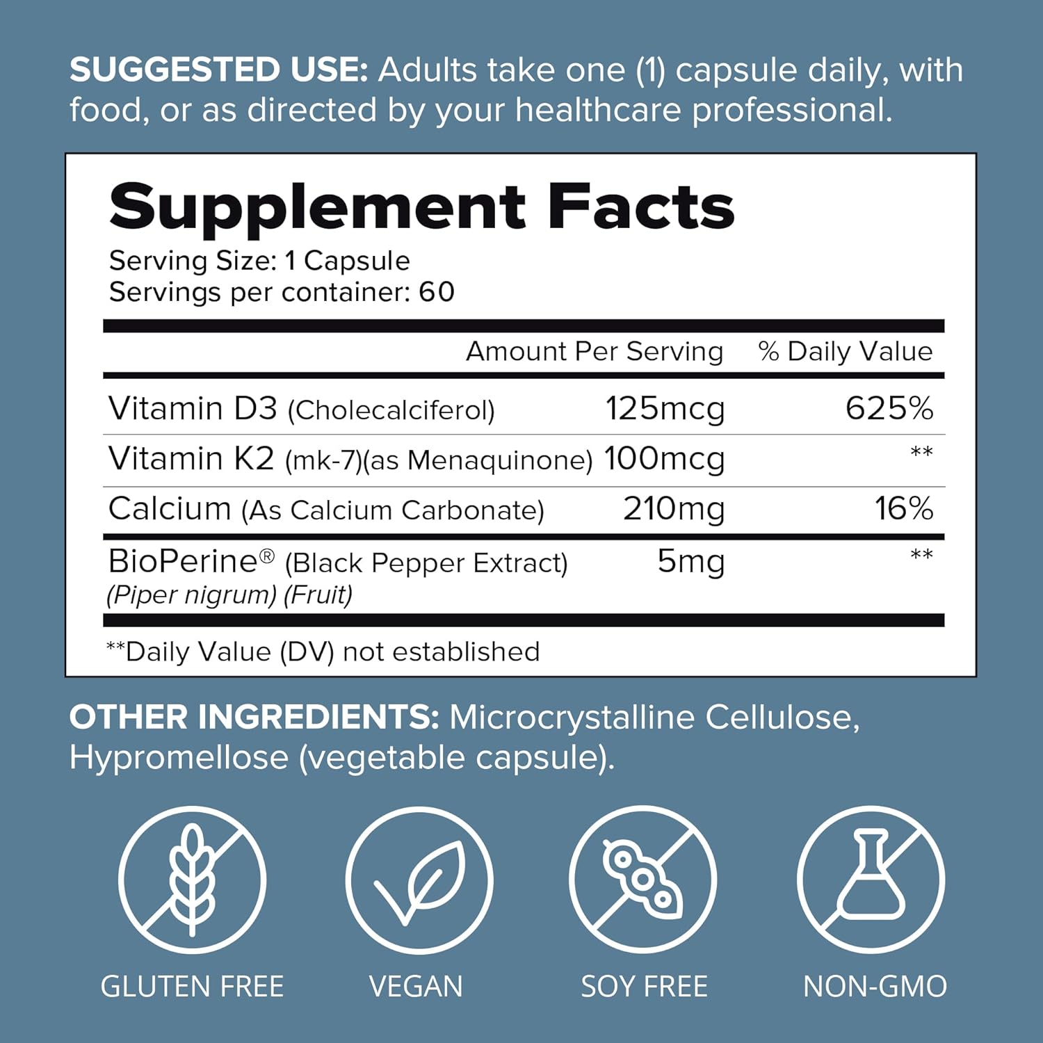 SFH K2+D3 & Calcium: The Ultimate 3-in-1 Formula for Bone, Immune, and Cardiovascular Health – 60 Capsules