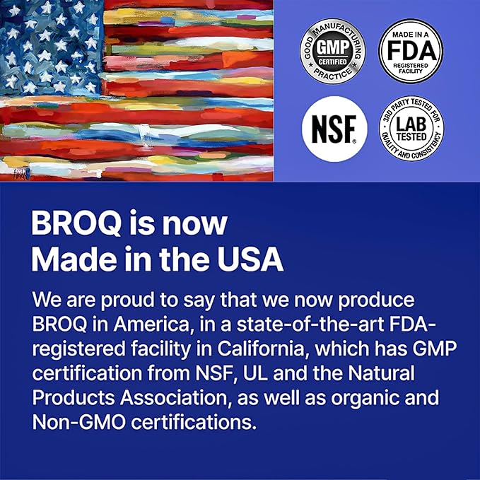 2X Sulforaphane of Others for Inflammation, Immunity & Detox | BROQ – Longevity & Cellular Defense – 3rd-Party Tested