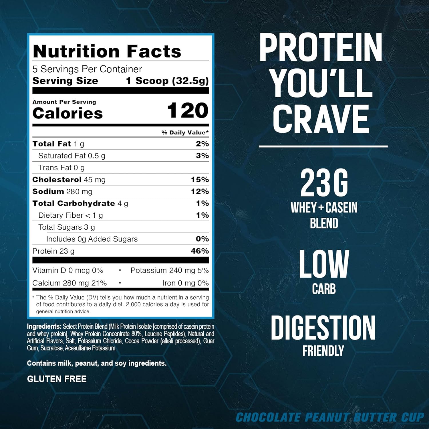 PEScience Select Protein Powder, Whey and Casein Blend, Clean Protein Powder for Women and Men, Low Calorie, Low Carb, Keto Friendly, Gluten Free, Chocolate Peanut Butter Cup, 5 Servings