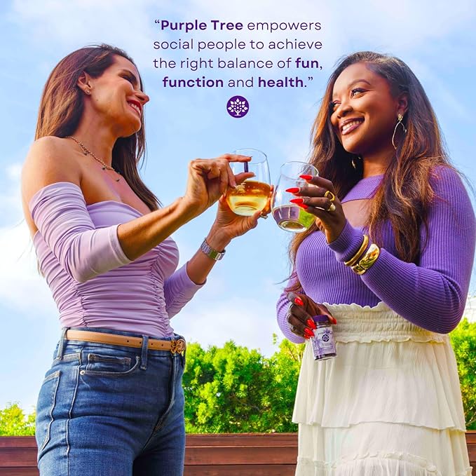 purple tree Post-Celebration Wellness Bottle + Packet Kit Combo, Liver Support, Rapid Hydration, Body Replenisher | Dihydromyricetin DHM, Milk Thistle, Electrolytes, Vitamin B, Willow Bark, Quercetin