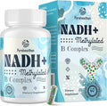 NADH Supplement with Methylated B Complex | High Absorption NAD+ Supplement Alternative for Women & Men | Cellular Energy and Mental Focus – 60 Veg Capsules