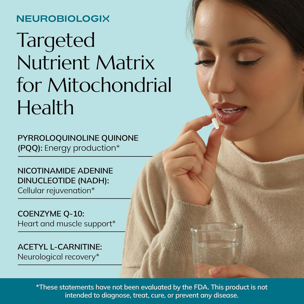Mito Cell PQQ Supplement for Optimal Mitochondrial Support - Pyrroloquinoline Quinone Supplement to Promote Enhanced Energy & Performance & Cognitive Function - with CoQ10, NADH, Vitamin C & More