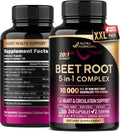 Beet Root Capsules - Healthy Blood Pressure Support Supplement** for Heart & Circulation Support - with Hawthorn Berry, Hibiscus & Garlic - Nitric Oxide for Energy - Made in USA, 240 Capsules