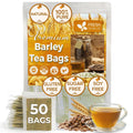 FreshDrinkUS Premium 50 Barley Tea Bags, 100% Natural & Pure. Loose Barley Herbal Tea. Made with Natural Material Tea Bags. No Sugar, No Caffeine, No Gluten, Vegan