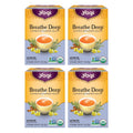 Yogi Tea Breathe Deep Tea - 16 Tea Bags per Pack (4 Packs) - Organic Respiratory Tea - Supports Respiratory Health - Includes Licorice Root, Eucalyptus Leaf, Ginger Root & Cinnamon Bark